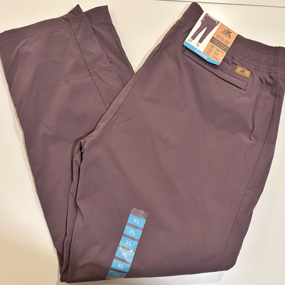 New! ZeroXposur Purple Chinos Cotton Blend Straight Leg